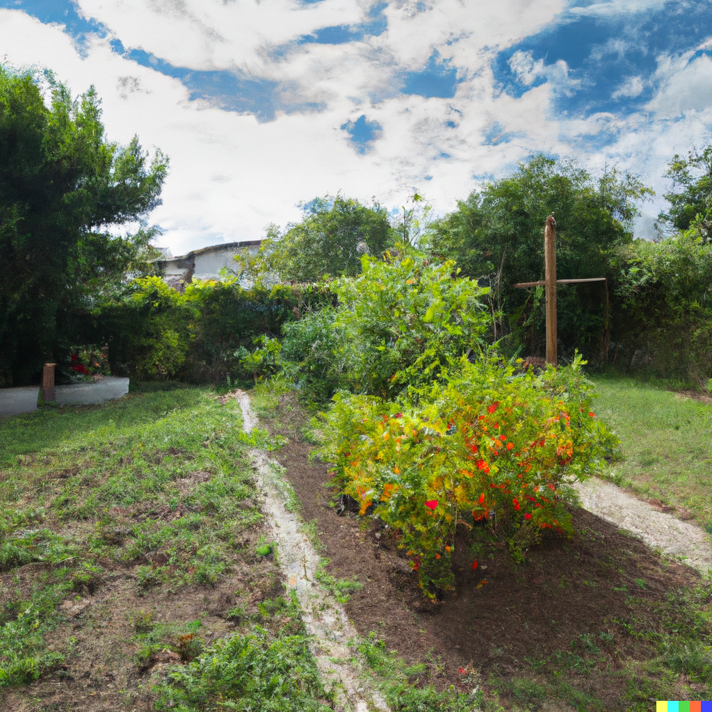 Garden of Peppers growing